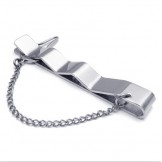 Finely Processed Color Brilliancy Superior Quality Titanium Tie clips - Free Shipping
