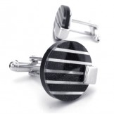 Latest Technology Delicate Colors High Quality Titanium Cufflinks - Free Shipping