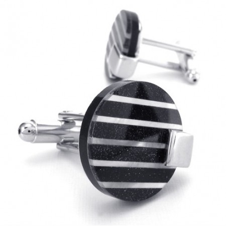 Latest Technology Delicate Colors High Quality Titanium Cufflinks 