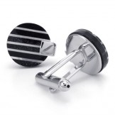 Latest Technology Delicate Colors High Quality Titanium Cufflinks - Free Shipping