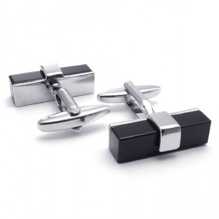 Sophisticated Technology Delicate Colors Durable in Use Titanium Cufflinks