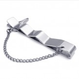Sophisticated Technology Color Brilliancy Excellent Quality Titanium Tie clips - Free Shipping
