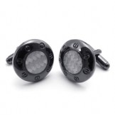 Finely Processed Delicate Colors Excellent Quality Titanium Cufflinks - Free Shipping