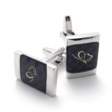 Attractive Design Delicate Colors Dependable Performance Superior Quality Titanium Cufflinks - Free Shipping