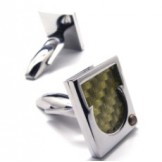 Attractive Design Color Brilliancy Superior Quality Titanium Cufflinks - Free Shipping