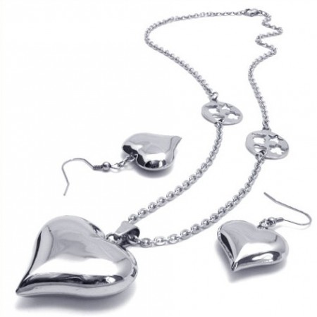 Beautiful Design Color Brilliancy Reliable Quality Titanium Jewelry Set Including Necklace, Pendant, Earring 
