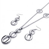 Deft Design Color Brilliancy Excellent Quality Titanium Jewelry Sets Including Necklace Pendant Earring - Free Shipping