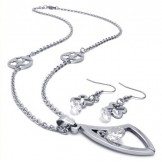 Attractive Design Color Brilliancy High Quality Titanium Jewelry Sets Including Necklace Pendant Earring - Free Shipping