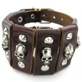 Skillful Manufacture Delicate Colors Reliable Quality Stainless Steel Titanium Leather Bangle