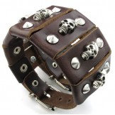 Skillful Manufacture Delicate Colors Reliable Quality Stainless Steel Titanium Leather Bangle