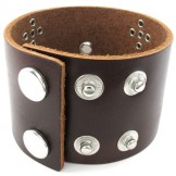 Professional Design Delicate Colors Superior Quality Stainless Steel Titanium Leather Bangle