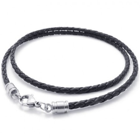 Deft Design Delicate Colors High Quality Titanium Leather Necklace