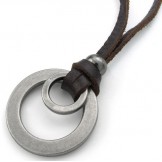 Deft Design Delicate Colors Reliable Quality Titanium Leather Necklace