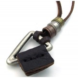 Finely Processed Delicate Colors Stable Quality Titanium Leather Necklace