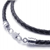 Professional Design Delicate Colors Reliable Quality Titanium Leather Necklace