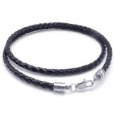 Professional Design Delicate Colors Reliable Quality Titanium Leather Necklace