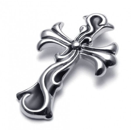 Deft Design Color Brilliancy World-wide Renown Titanium Cross Pendant
