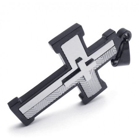 Skillful Manufacture Color Brilliancy to Win Warm Praise from Customers Titanium Cross Pendant