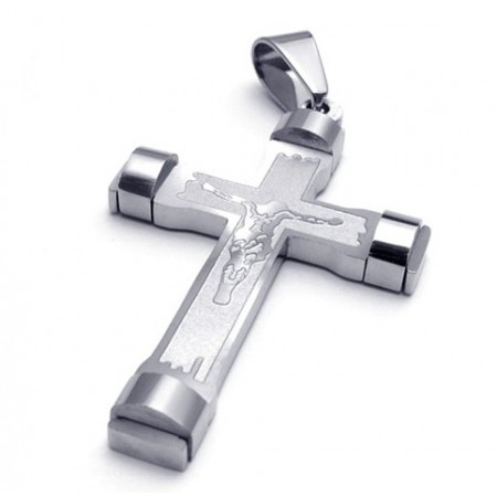 Finely Processed Color Brilliancy Selling Well all over the World Titanium Cross Pendant