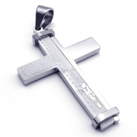 Deft Design Color Brilliancy to Enjoy High Reputation at Home and Abroad Titanium Cross Pendant