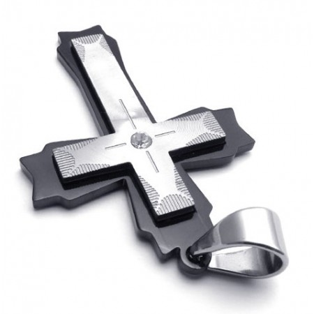 Skillful Manufacture Color Brilliancy to Enjoy High Reputation at Home and Abroad Titanium Cross Pendant