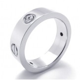 Skillful Manufacture Color Brilliancy Superior Quality Titanium Ring