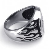 Fashionable Patterns Color Brilliancy Stable Quality Titanium Ring