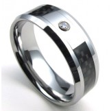 Elegant Shape Color Brilliancy to Have a Long Story Titanium Ring