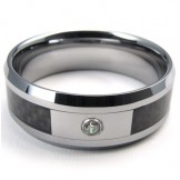 Elegant Shape Color Brilliancy to Have a Long Story Titanium Ring