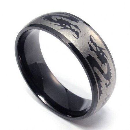 Fashionable Patterns Delicate Colors Excellent Quality Titanium Ring