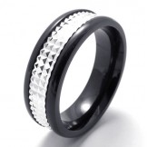 Latest Technology Delicate Colors Durable in Use Titanium Ring