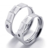 Fashionable Patterns Color Brilliancy Durable in Use Titanium Ring