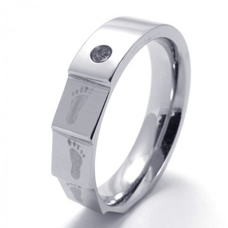 Elegant Shape Color Brilliancy Durable in Use Titanium Ring