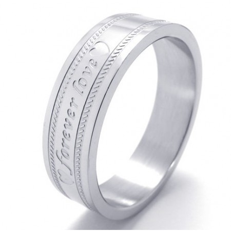 Elegant Shape Color Brilliancy to Enjoy High Reputation at Home and Abroad Titanium Ring