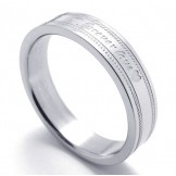 Elegant Shape Color Brilliancy to Enjoy High Reputation at Home and Abroad Titanium Ring