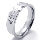 Elegant Shape Color Brilliancy Selling Well all over the World Titanium Ring
