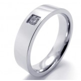 Elegant Shape Color Brilliancy Well-known for Its Fine Quality Titanium Ring