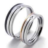 Beautiful Design Color Brilliancy The Queen of Quality Titanium Ring