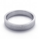 Deft Design Color Brilliancy World-wide Renown Titanium Ring