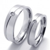 Professional Design Color Brilliancy World-wide Renown Titanium Ring