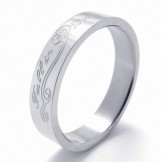 Fashionable Patterns Color Brilliancy to Enjoy High Reputation at Home and Abroad Titanium Ring
