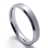 Modern Design Color Brilliancy to Have a Long Story Titanium Ring