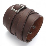 Finely Processed Delicate Colors Reliable Quality Titanium Leather Bangle