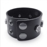 Attractive Design Delicate Colors Reliable Quality Titanium Leather Bracelet