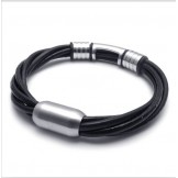 Skillful Manufacture Delicate Colors Reliable Quality Titanium Leather Bracelet