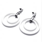 Latest Technology Pure Whiteness Stable Quality Titanium Earrings