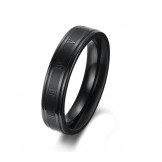 Reliable Quality Female Black Titanium Ring 