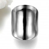 Excellent Quality Exaggerate Simple Titanium Ring 