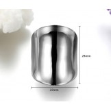 Excellent Quality Exaggerate Simple Titanium Ring 