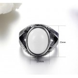 Selling Well all over the World Exaggerate Onyx Titanium Ring 